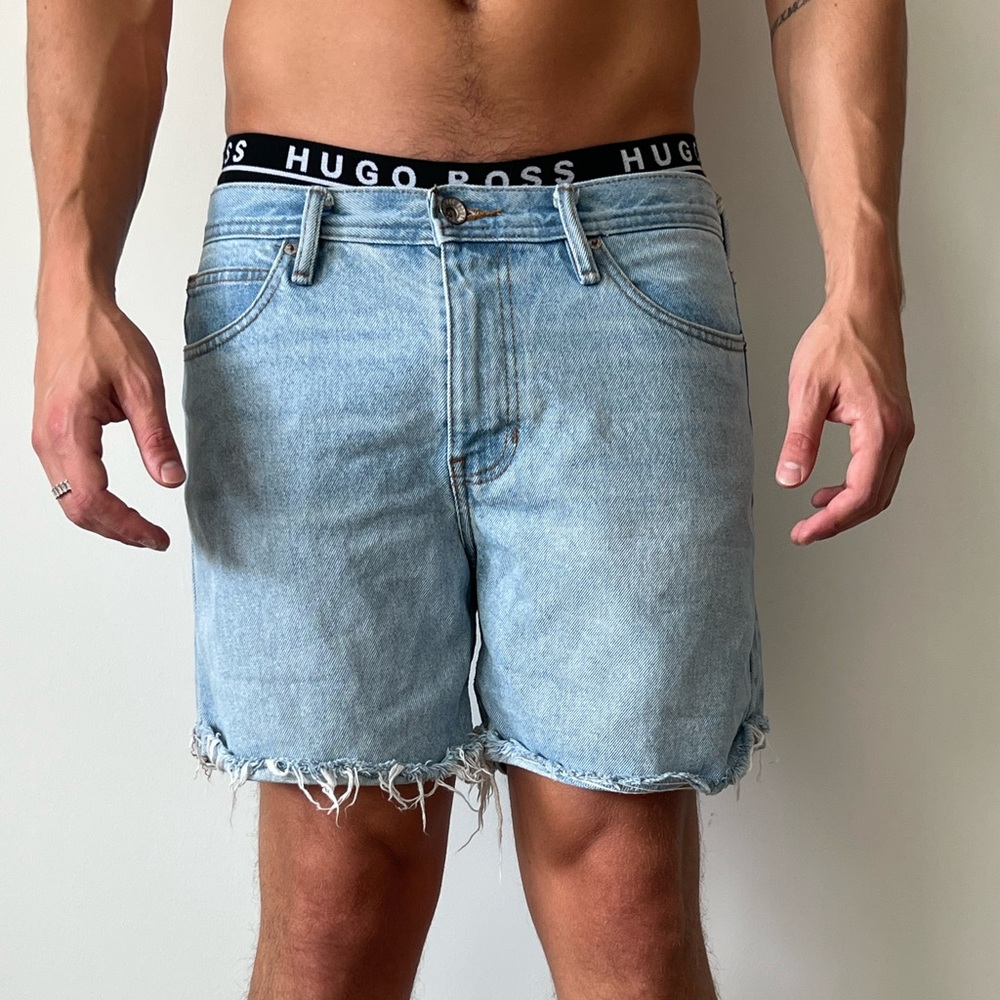 BDG Slim Cropped Denim Shorts